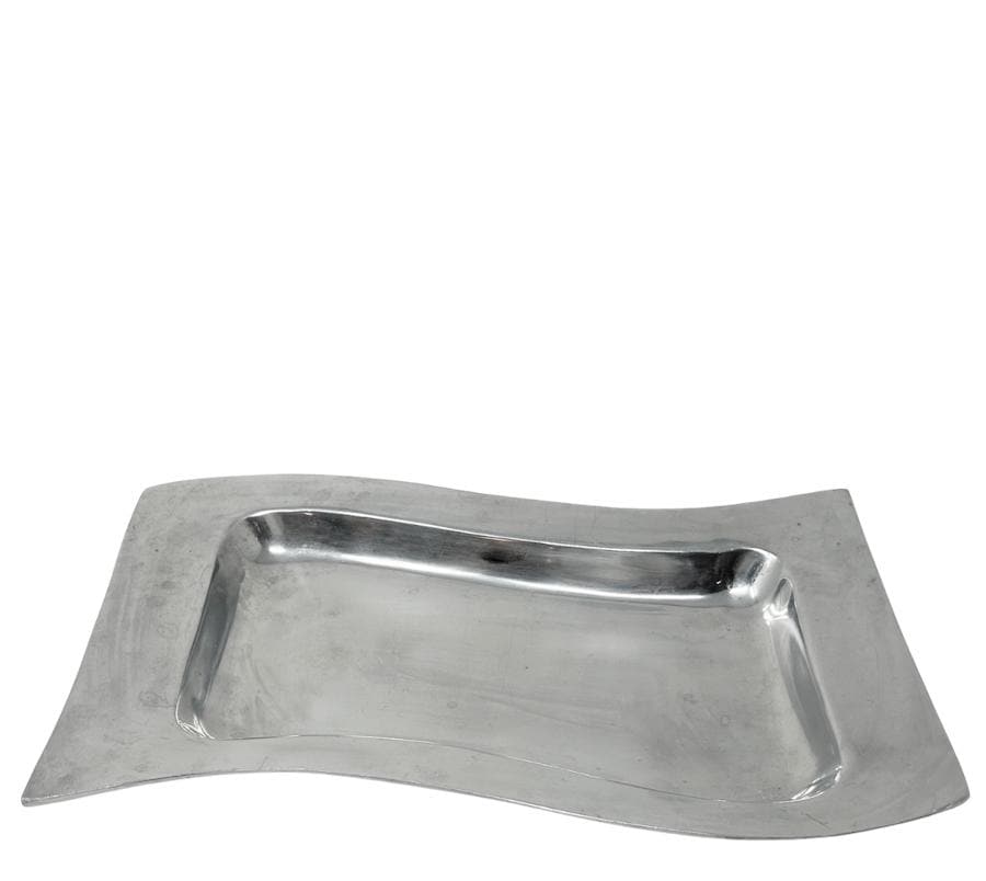 Vintage Wavy Metal Tray