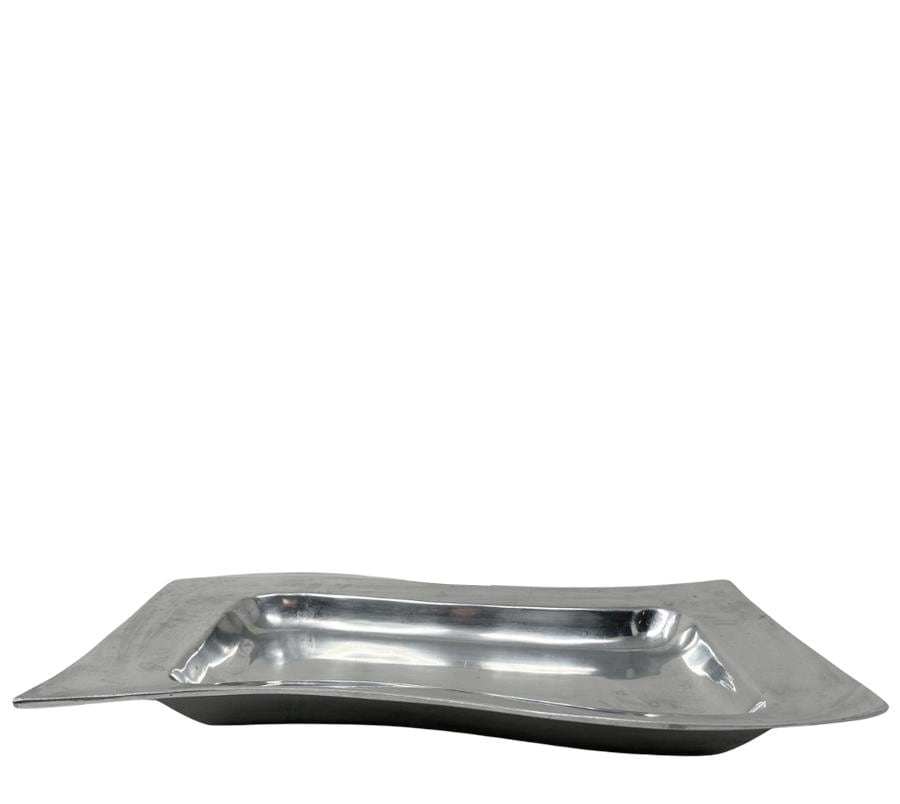 Vintage Wavy Metal Tray