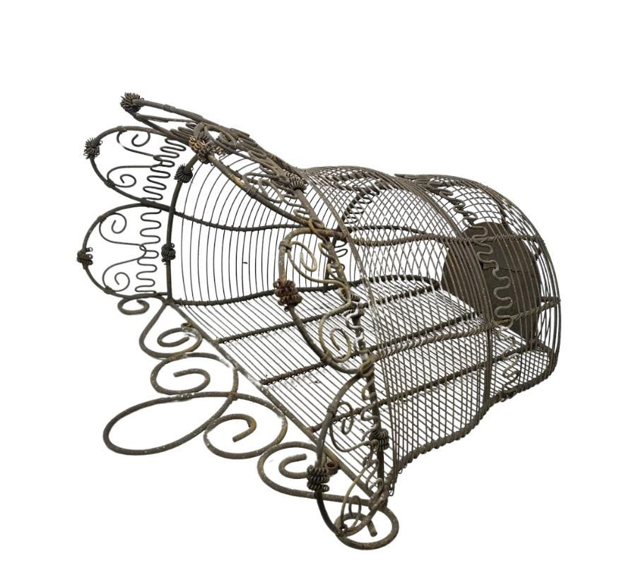 Vintage Metal Wall Basket