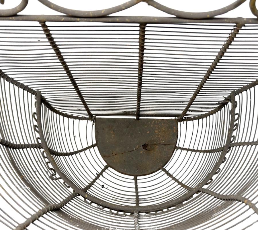 Vintage Metal Wall Basket