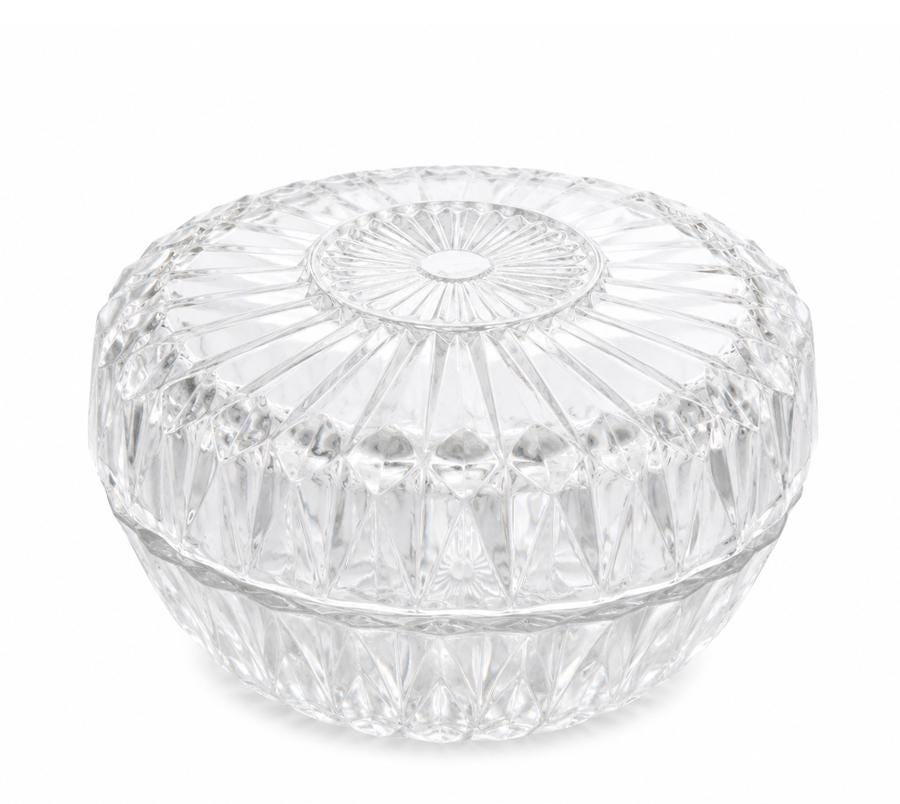 Vintage Pressed Glass Lidded Box