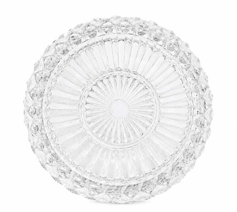 Vintage Pressed Glass Lidded Box