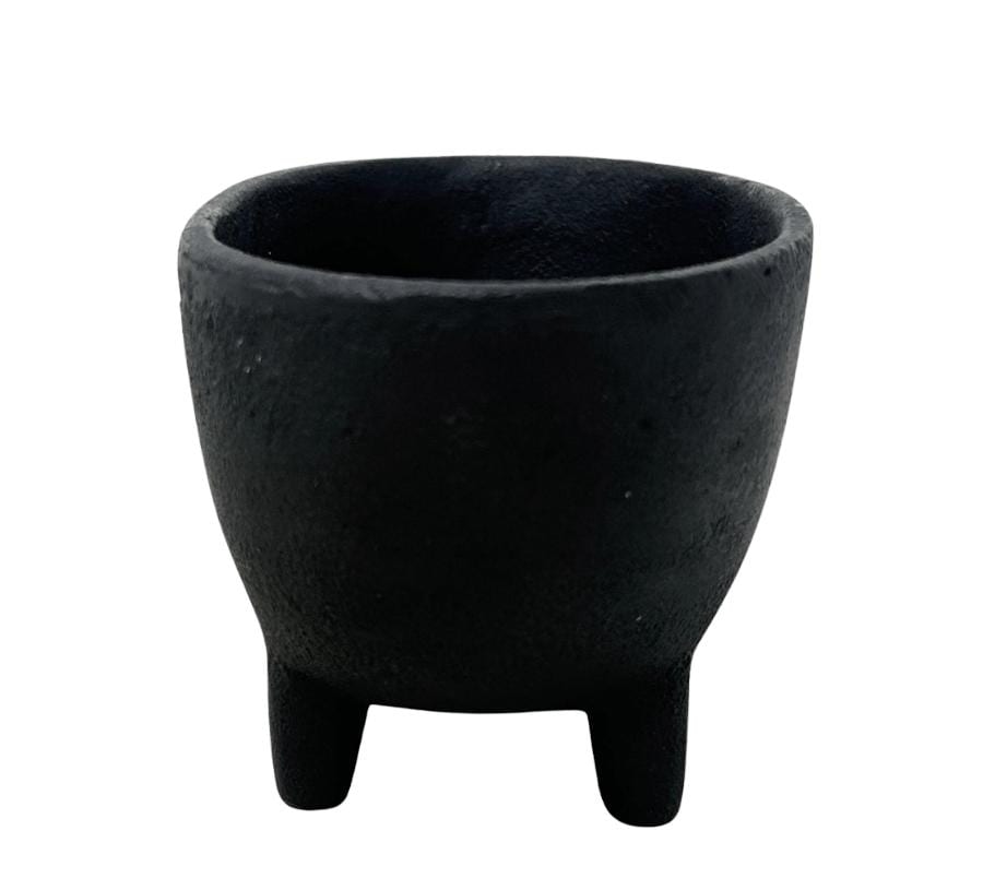 Vintage Footed Metal Vessel