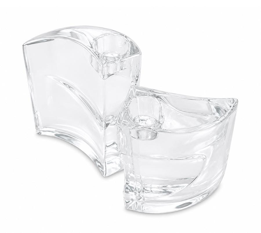 Vintage Crystal Candle Holders