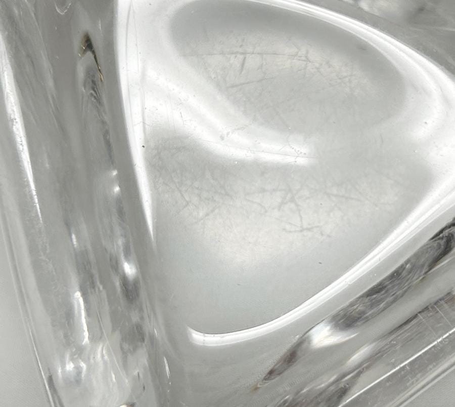 Vintage Triangular Glass Catchall