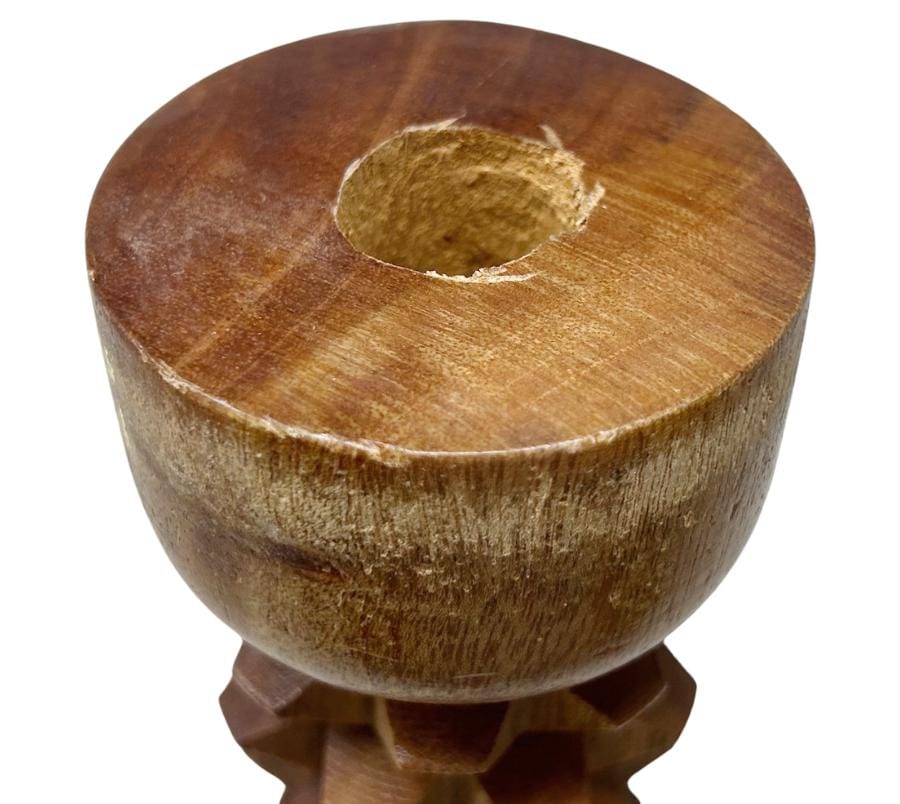 Carved Wooden Vessel