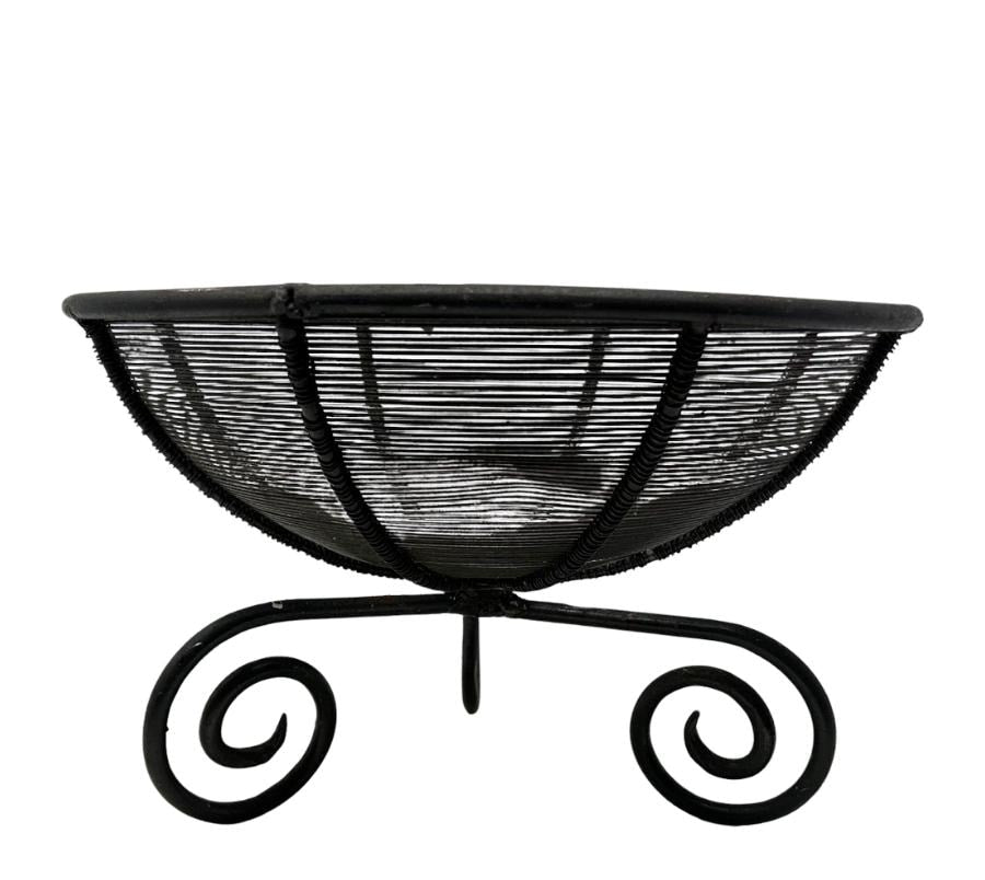 Vintage Tripod Wire Bowl