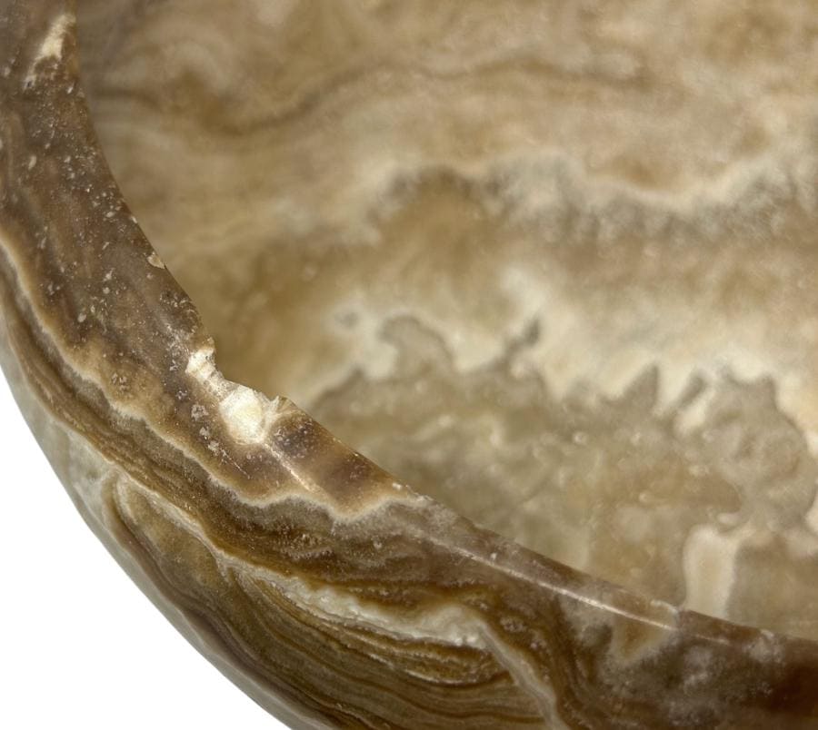 Vintage Onyx Pedestal Bowl