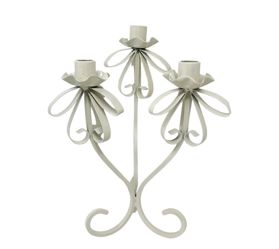 Vintage Tripod Metal Candle Holder