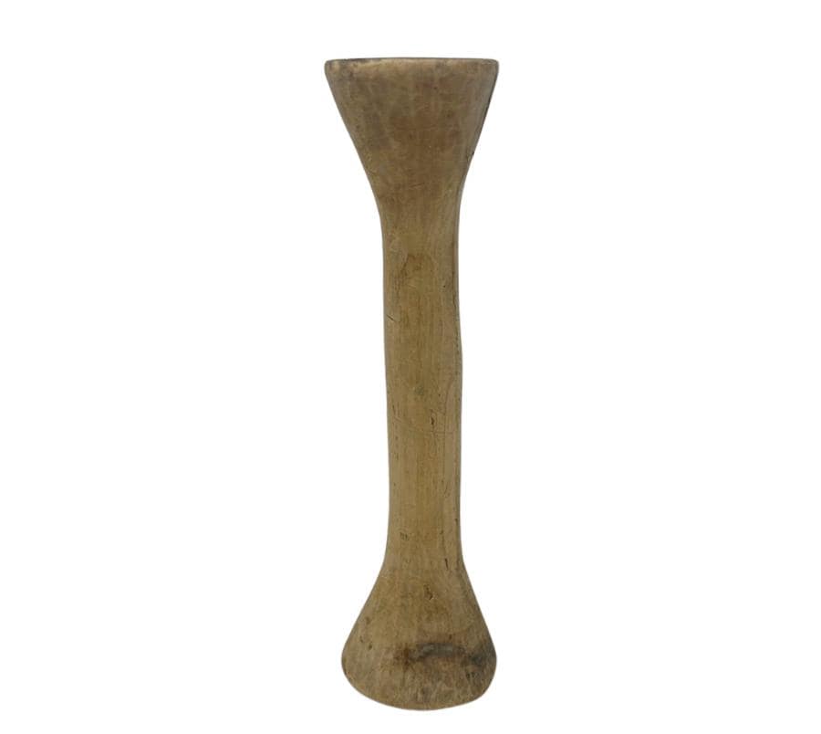Antique Primitive Spool Vessel
