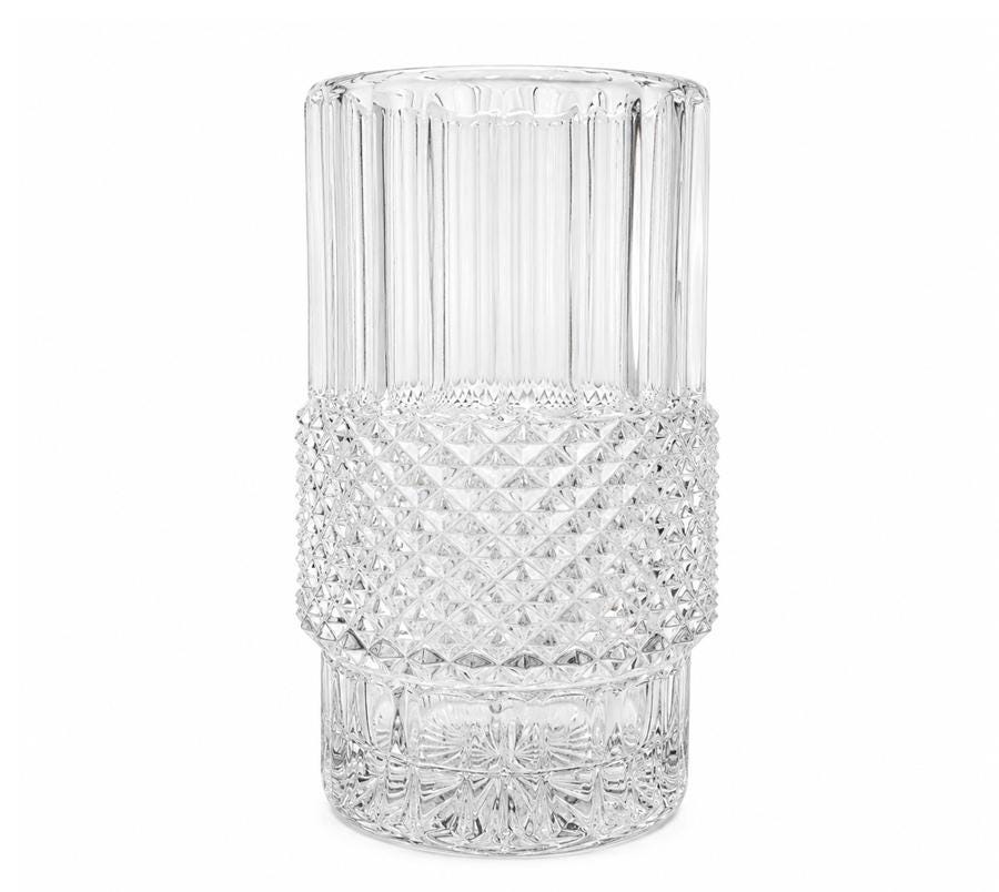 Vintage Crystal Studded Vase