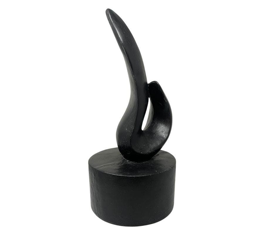 Vintage Abstract Plaster Sculpture
