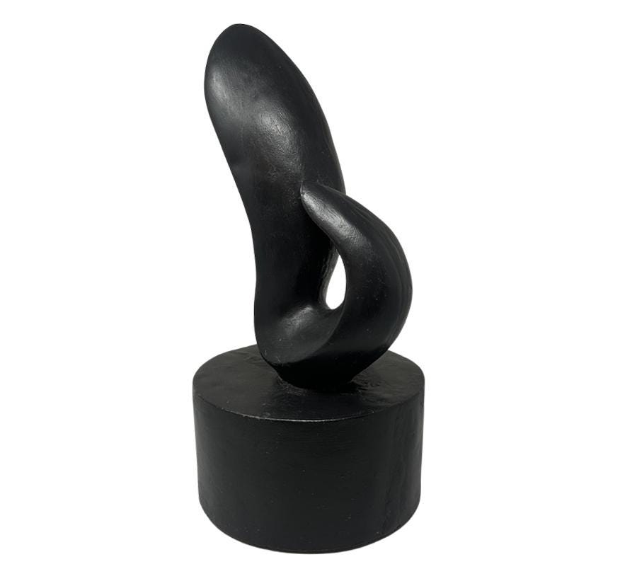 Vintage Abstract Plaster Sculpture