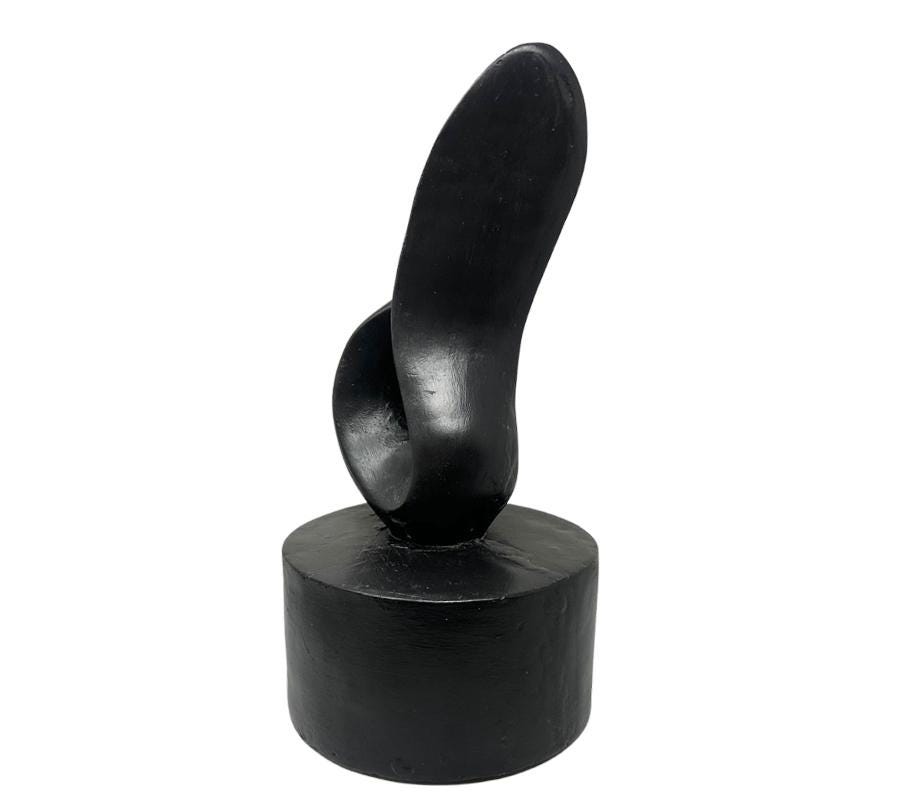 Vintage Abstract Plaster Sculpture