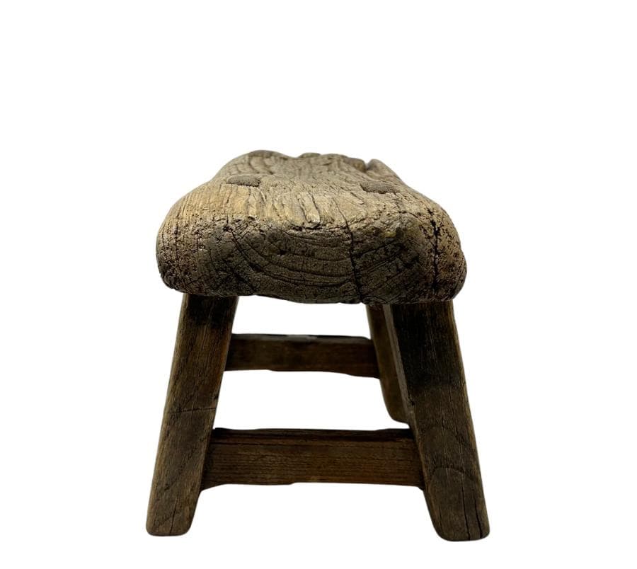 Antique Primitive Wooden Stool