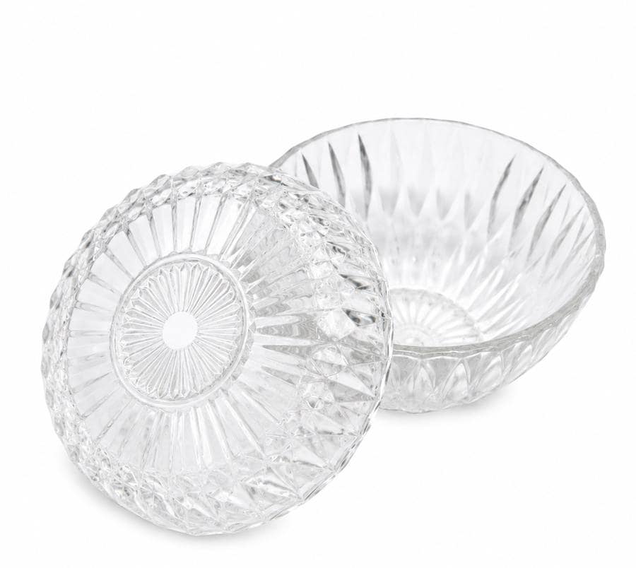 Vintage Pressed Glass Lidded Box