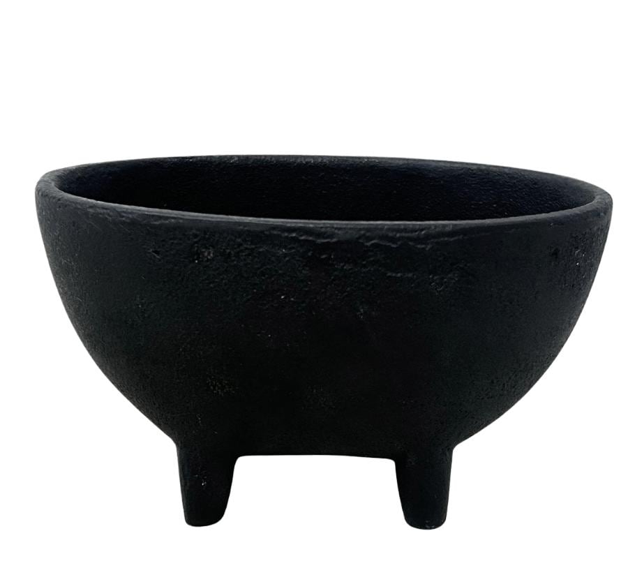 Vintage Footed Metal Vessel