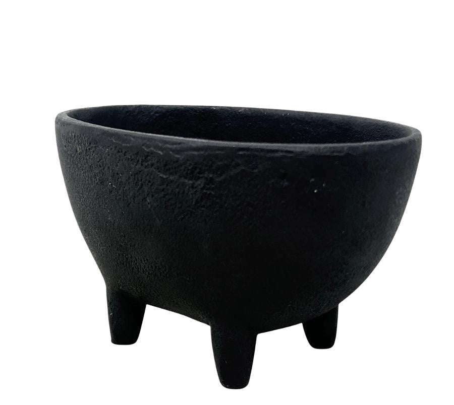 Vintage Footed Metal Vessel