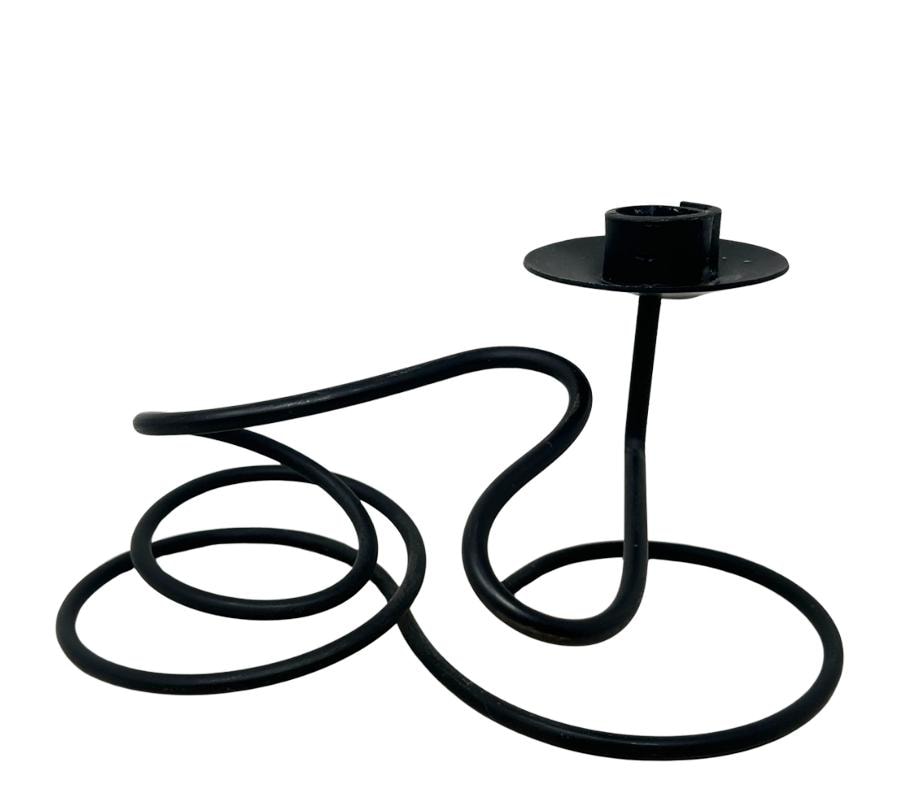 Vintage Post Modern Squiggle Candle Holder