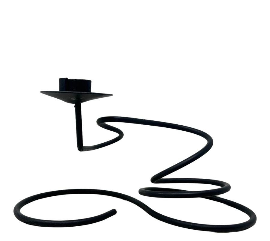 Vintage Post Modern Squiggle Candle Holder