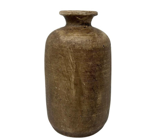 Vintage Brown Clay Vessel
