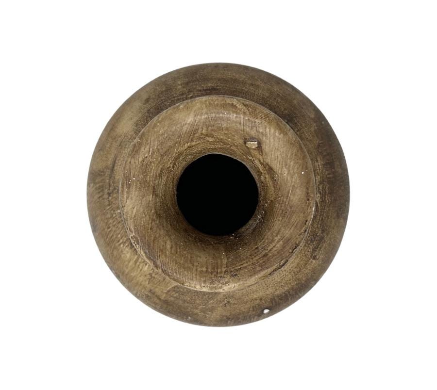 Vintage Brown Clay Vessel