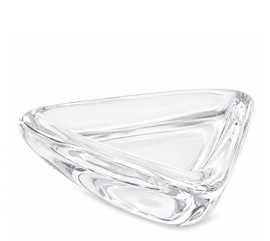 Vintage Triangular Glass Catchall