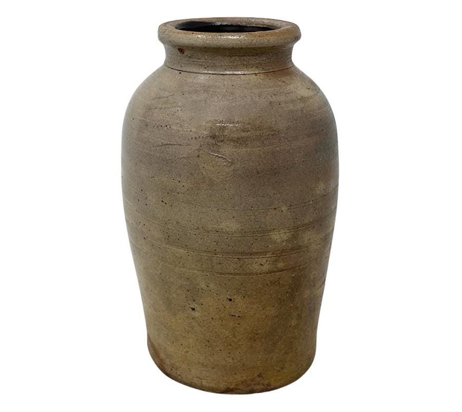 Antique Clay Crock Vessel