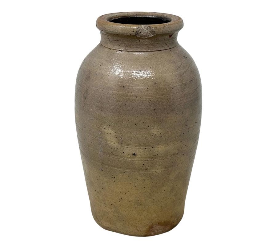 Antique Clay Crock Vessel