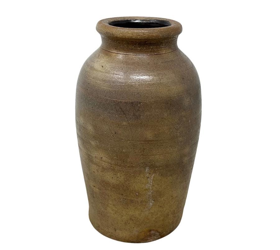 Antique Clay Crock Vessel