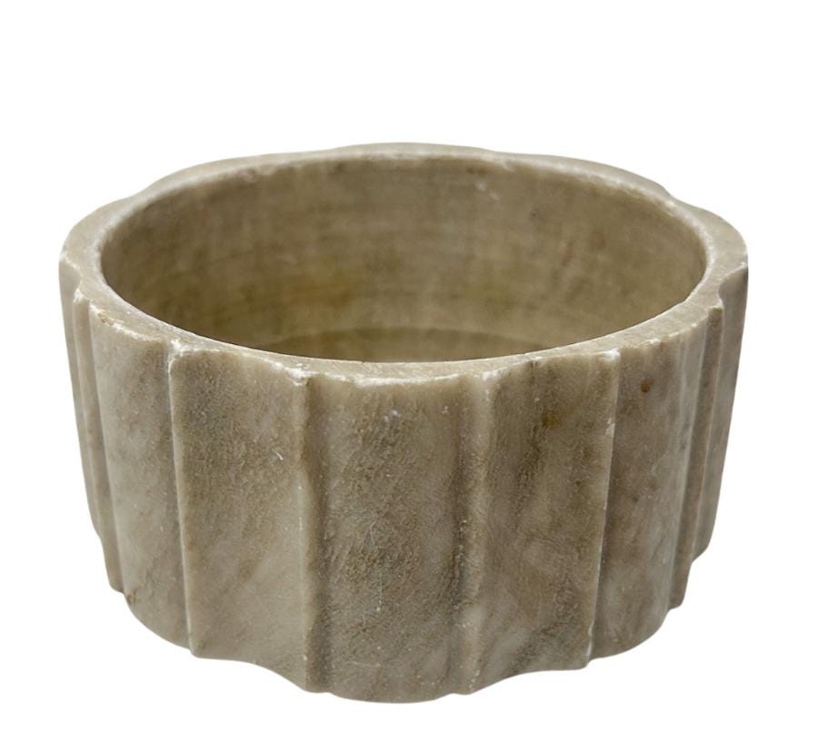 Vintage Carved Marble Catchall