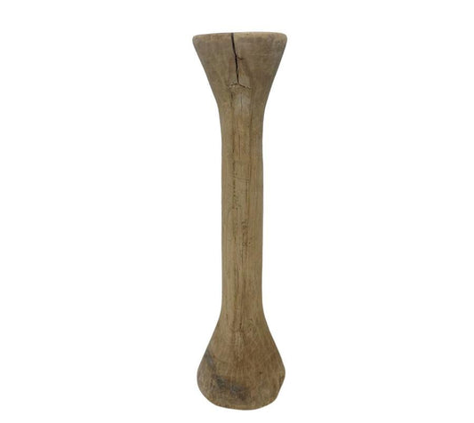 Antique Primitive Spool Vessel