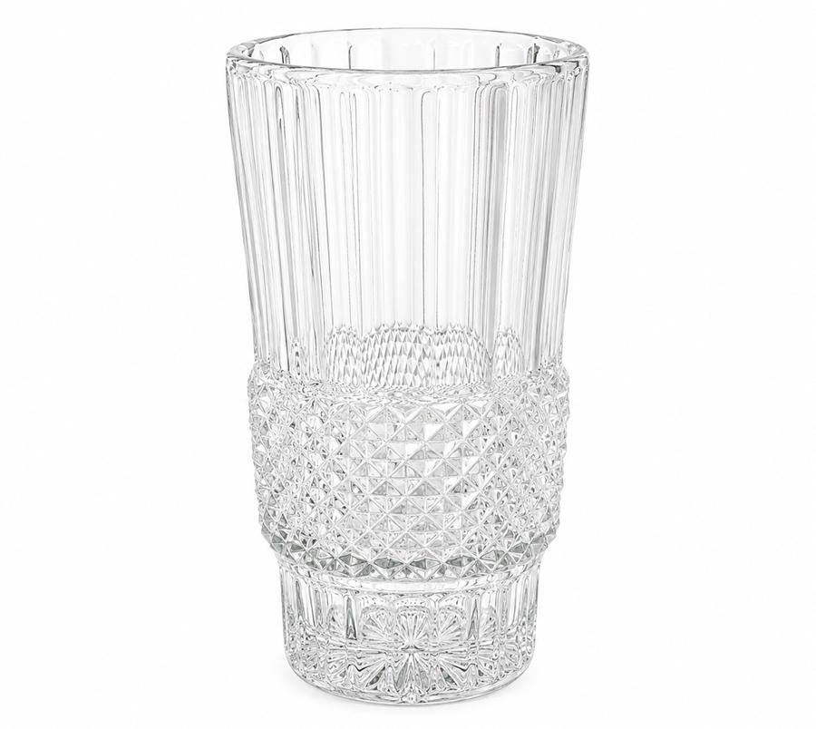 Vintage Crystal Studded Vase