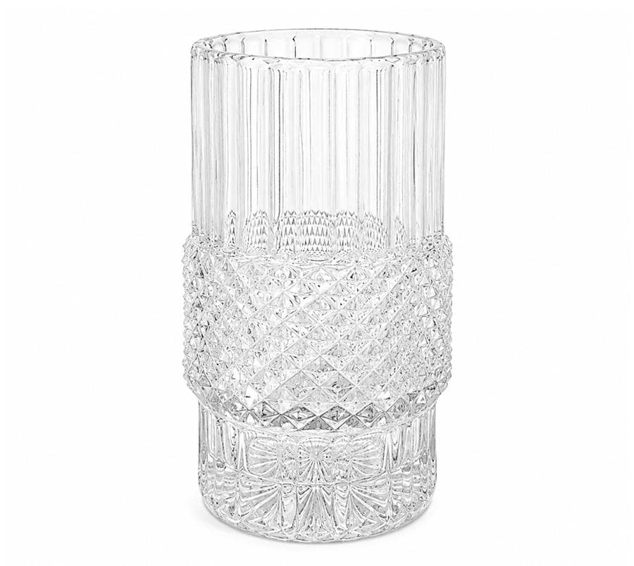 Vintage Crystal Studded Vase