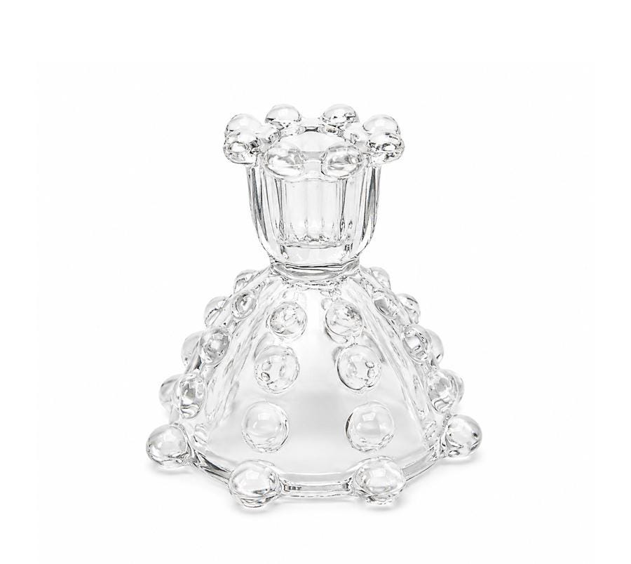 Vintage Glass Rudolf Schrotter Candle Holders