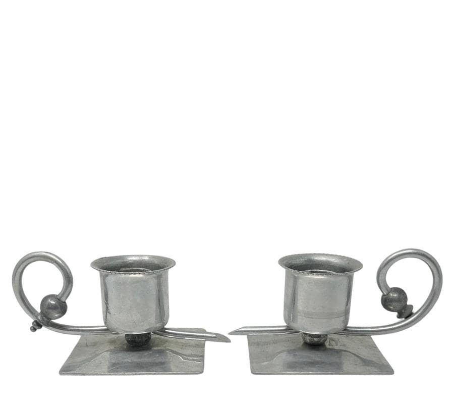 Ernst Svedbom Metal Candle Holders From Sweden