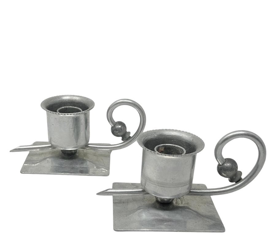 Ernst Svedbom Metal Candle Holders From Sweden