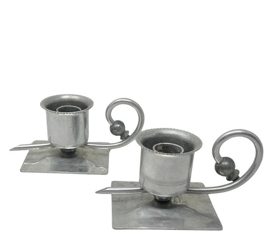 Ernst Svedbom Metal Candle Holders From Sweden