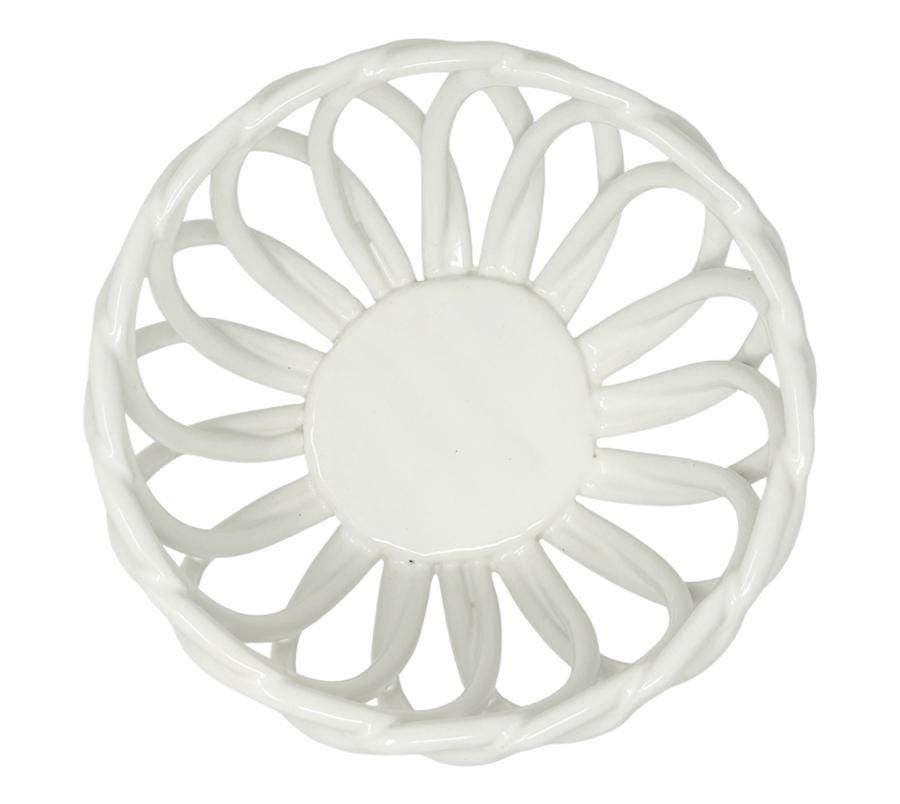 Vintage Ceramic Lattice Bowl