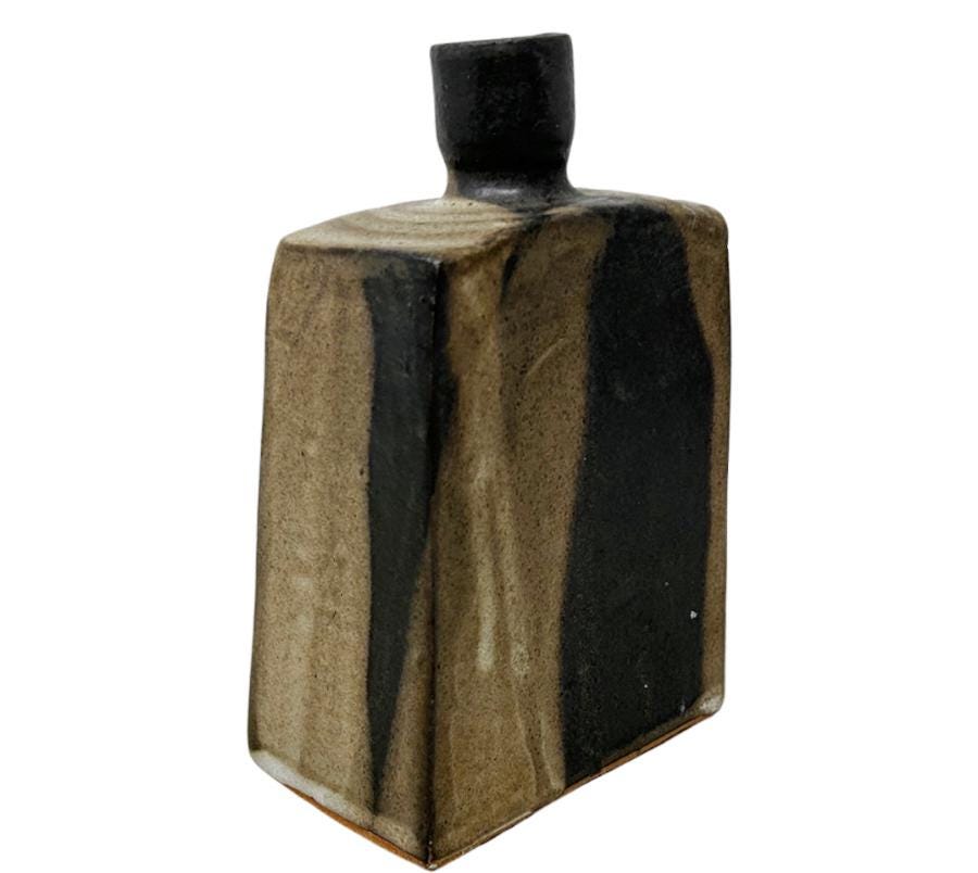 Vintage Studio Pottery Drip Glaze Vessel