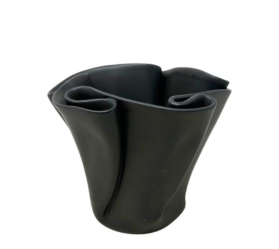2013 Hilborn Ruffled Ceramic Vase