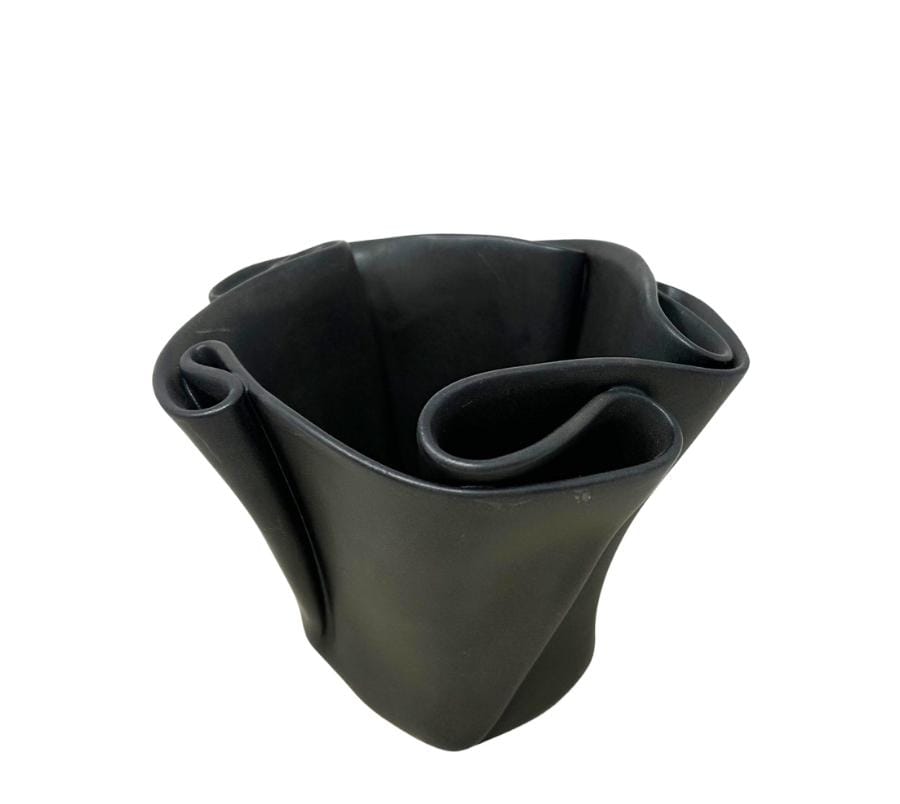 2013 Hilborn Ruffled Ceramic Vase