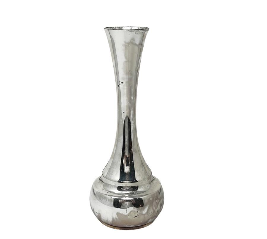 Vintage Silver-Plated Bud Vase