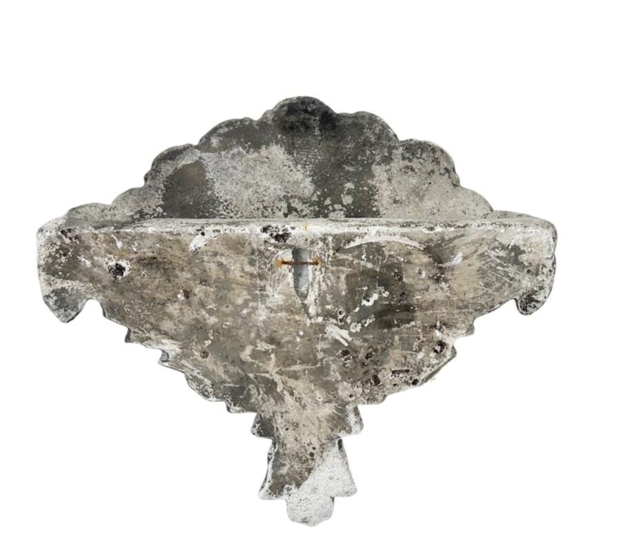 Distressed Cast Stone Wall Vessel