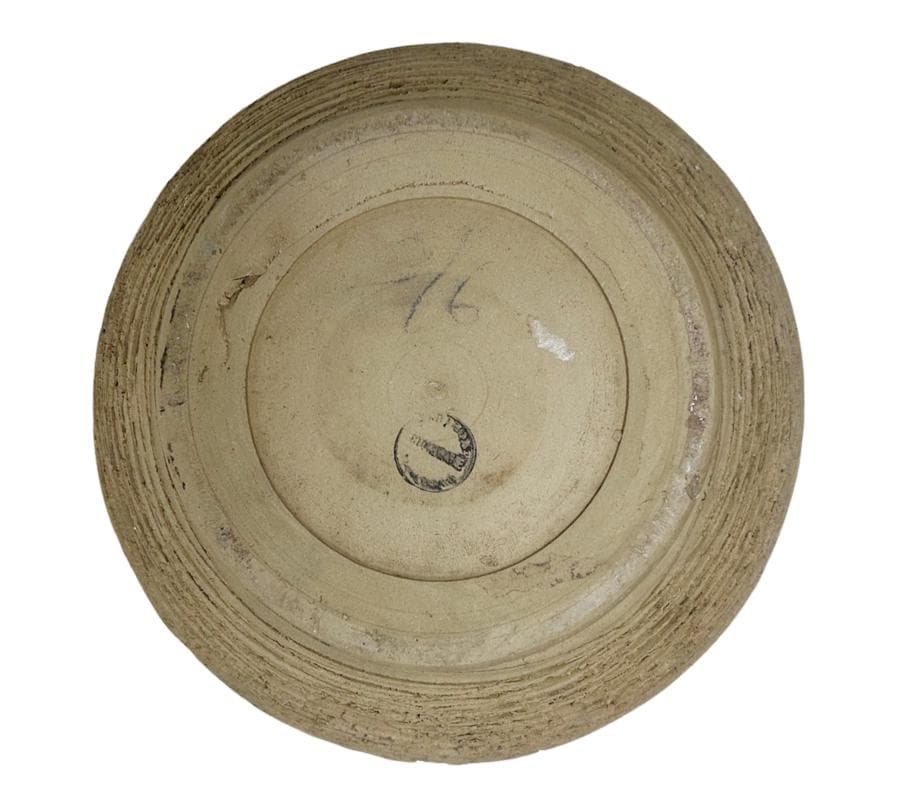 Vintage Carved Clay Bowl