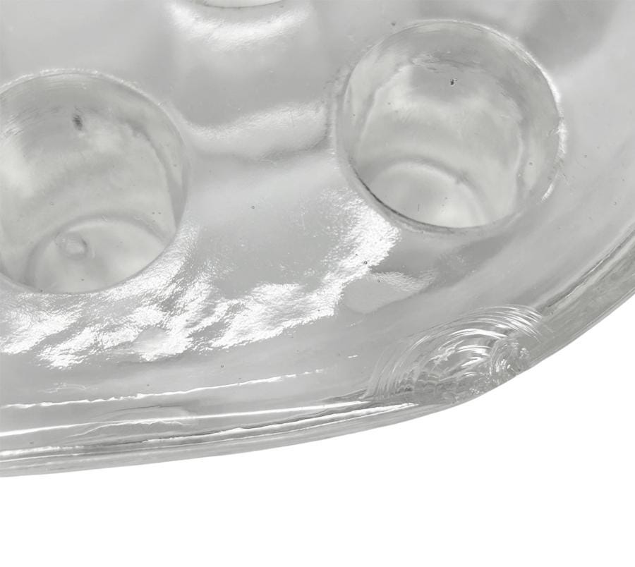 Vintage 1970’s German Glass Footed Riser