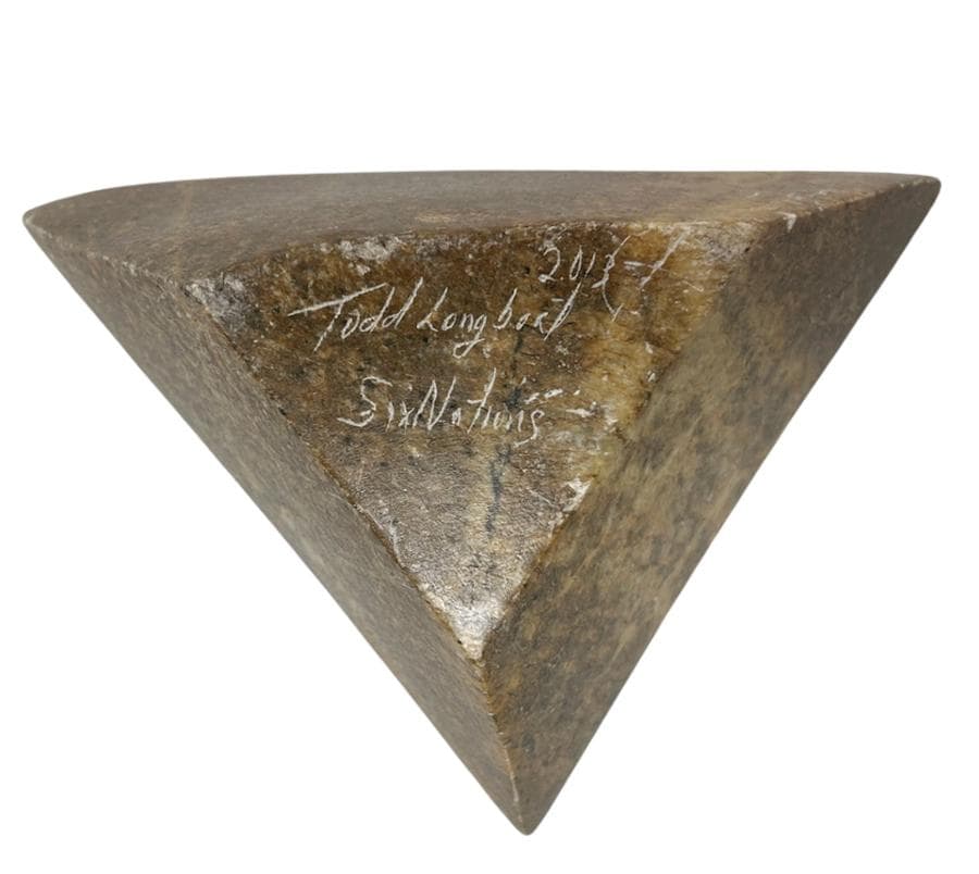Six Nations Carved Triangular Bowl