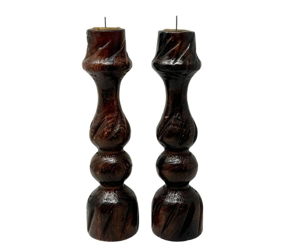 Pair of Vintage Spanish Candle Holders