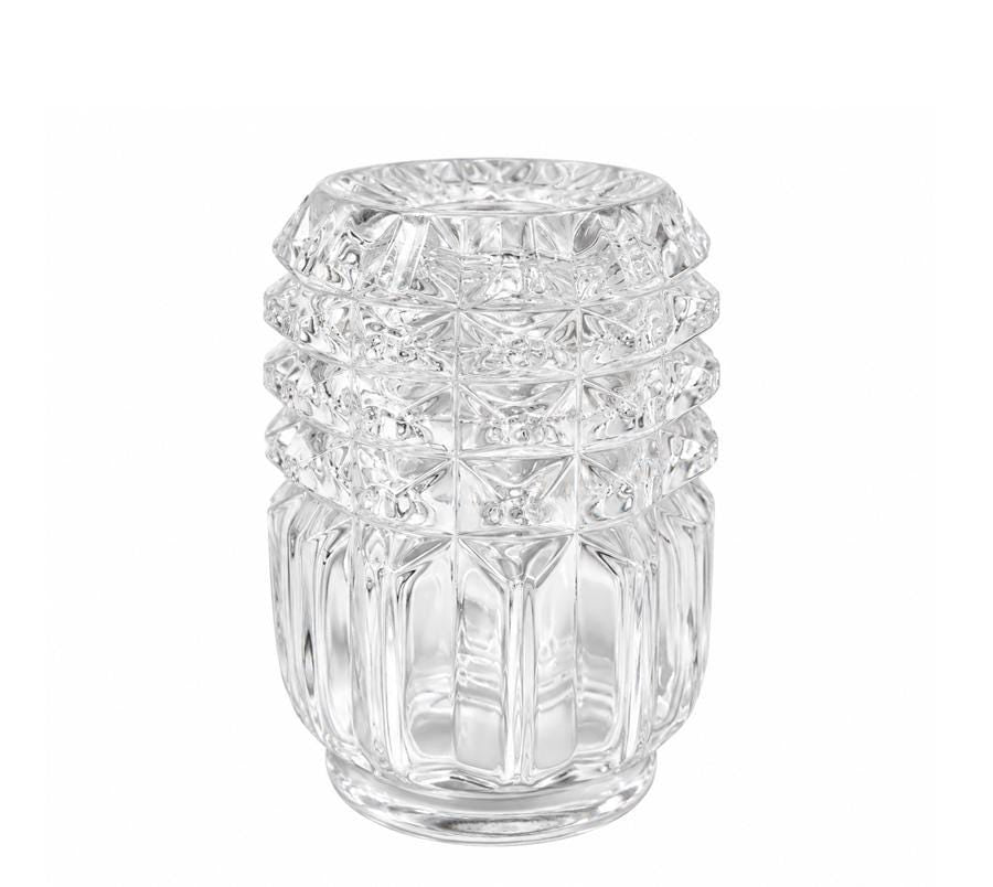 Vintage Pressed Glass Candle Holders
