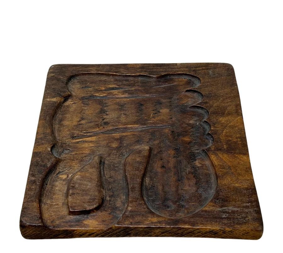 Pair of Wooden Carved Wall Hangings